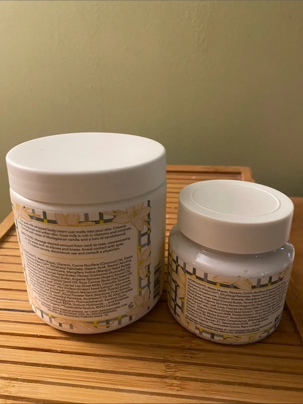 Beekman 1802 Vanilla Absolute Whipped Body Cream - Jumbo 18 oz and 8 oz